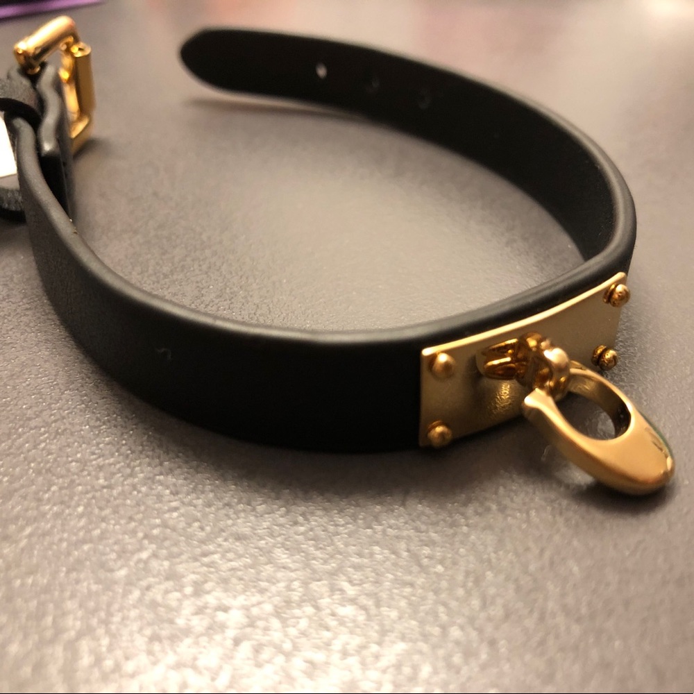 Coach leather bracelet